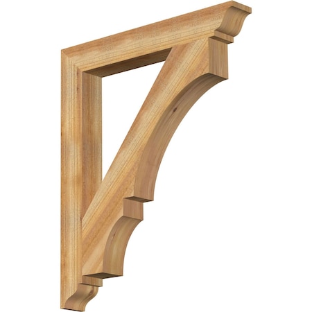 Balboa Traditional Rough Sawn Bracket, Western Red Cedar, 4W X 30D X 36H